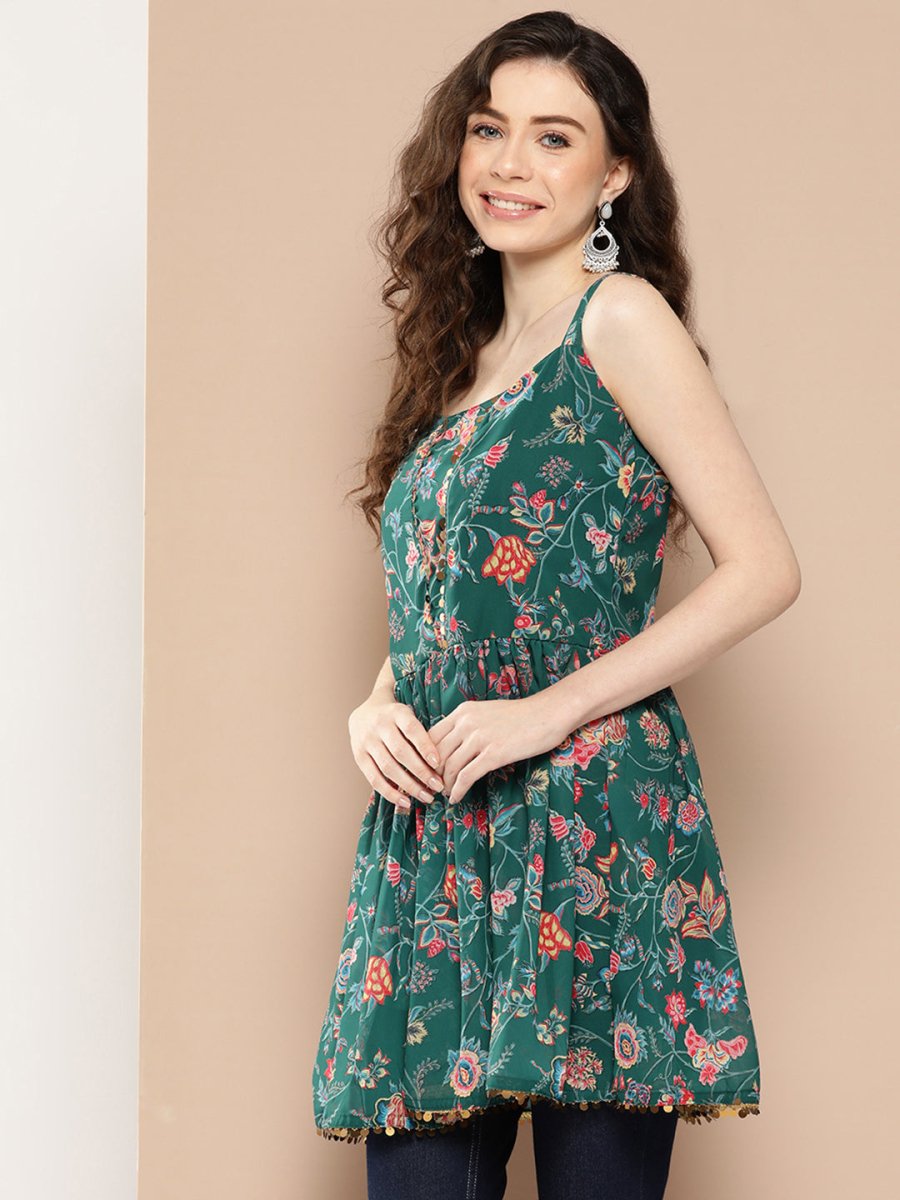 Ahalyaa Floral Printed Tunic | Grocsy
