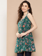 Ahalyaa Floral Printed Tunic | Grocsy
