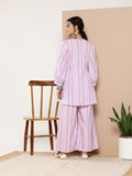 Ahalyaa Women Striped Crepe Co-Ords | Grocsy