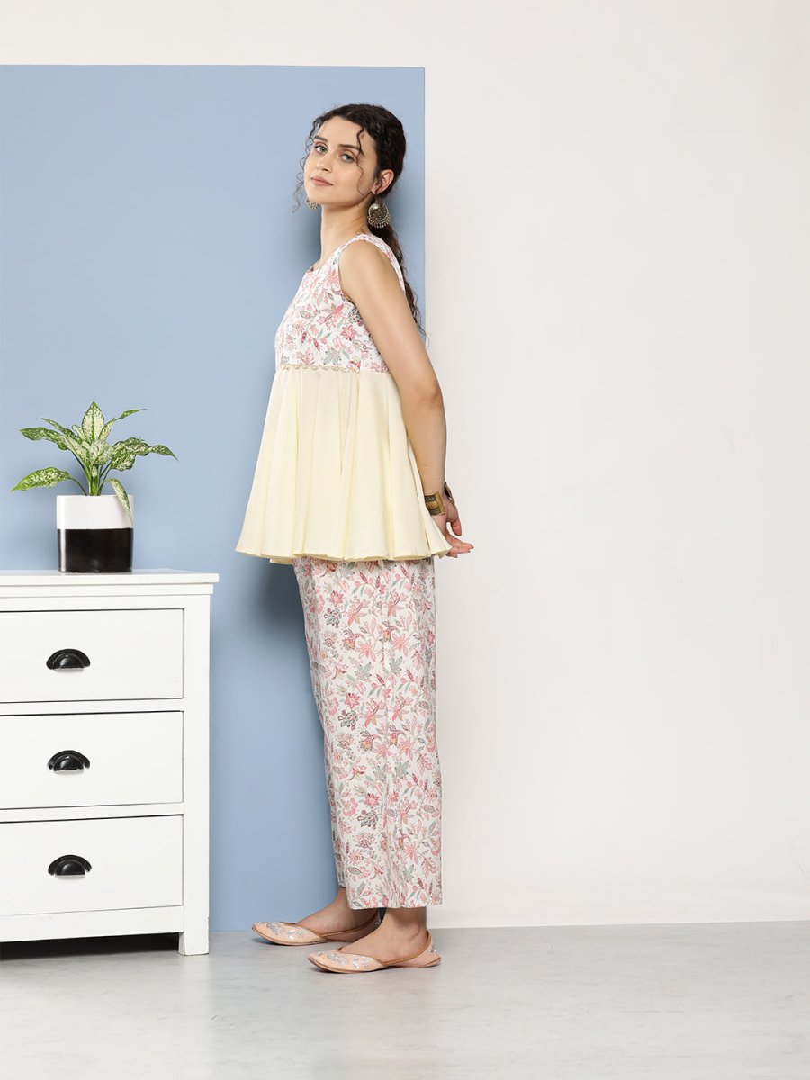 Ahalyaa Women Floral Print Co-Ords | Grocsy