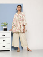 Ahalyaa Women Floral Print Crepe Co-Ords | Grocsy