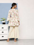 Ahalyaa Women Floral Print Crepe Co-Ords | Grocsy