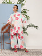 Ahalyaa Women Floral Print Crepe Co-Ords | Grocsy