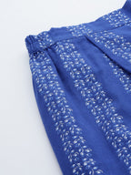 Ahalyaa Printed Pure Cotton Tunic With Palazzos | Grocsy