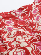 Ahalyaa Printed Pure Cotton Tunic With Palazzos | Grocsy