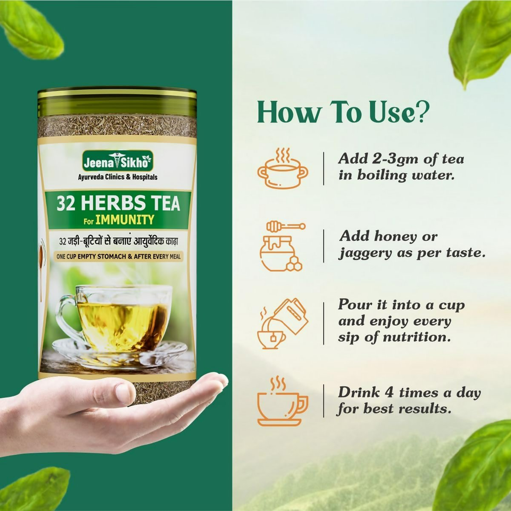 Jeena Sikho 32 Herbs Tea- Natural Body Detox Kahwa | Grocsy