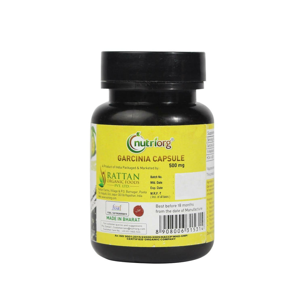 Nutriorg Garcinia Seed Oil Gel Capsules | Grocsy