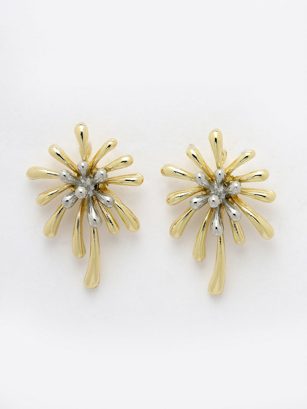 NVR Women Gold-Polished Drop Earrings | Grocsy