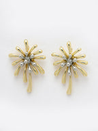 NVR Women Gold-Polished Drop Earrings | Grocsy