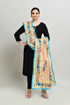 Joban Fashion Multi Color Cotton Embroidery Work Phulkari Dupatta | Grocsy