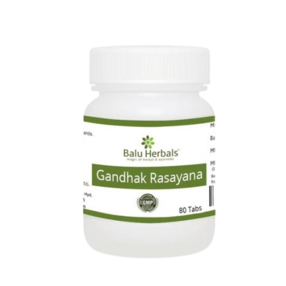 Balu Herbals Gandhak Rasayana Tablets | Grocsy