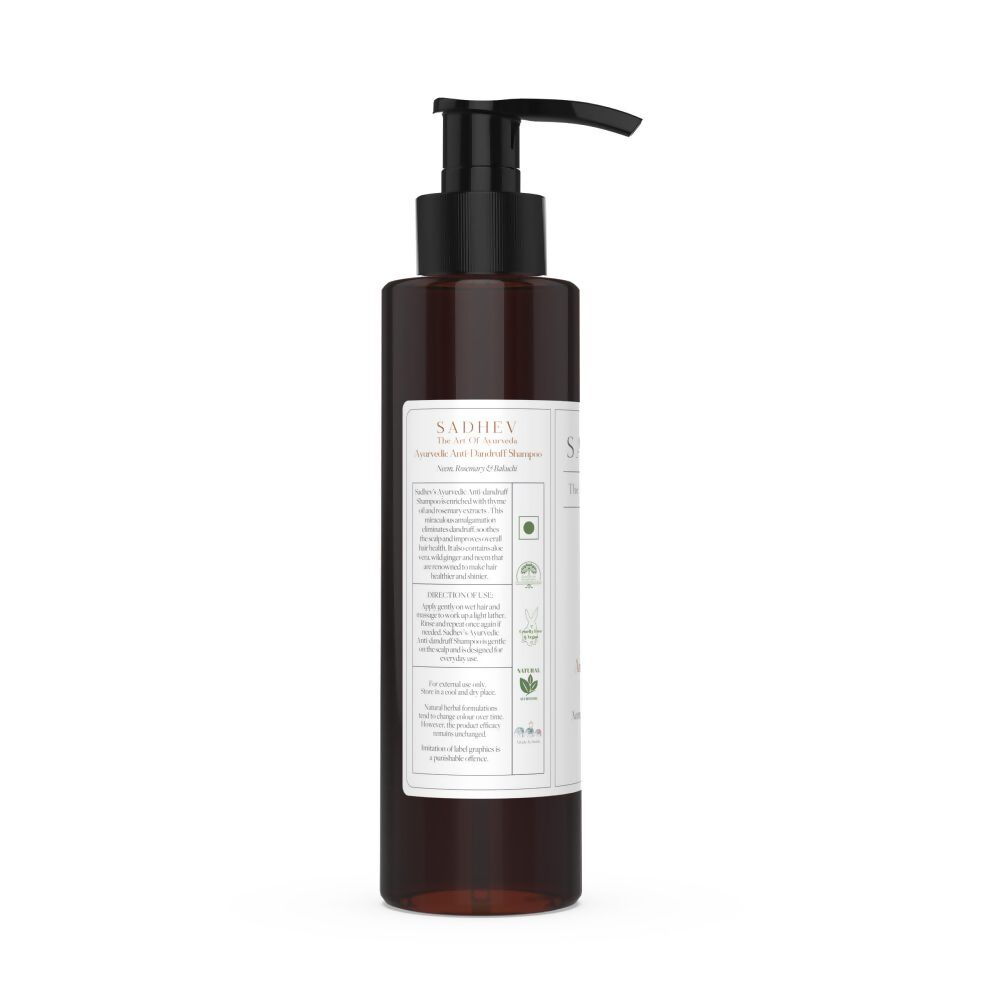 Sadhev Ayurvedic Anti-Dandruff Shampoo | Grocsy