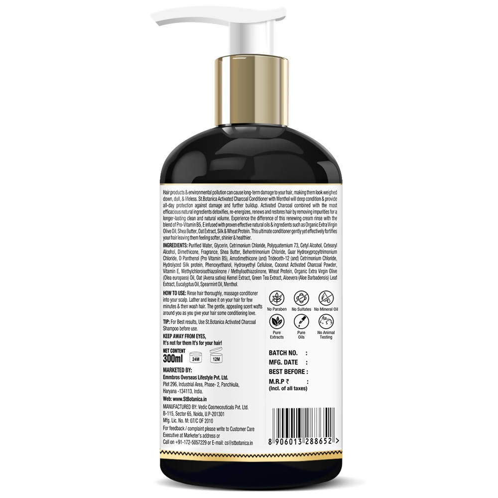 St.Botanica Activated Charcoal Conditioner | Grocsy