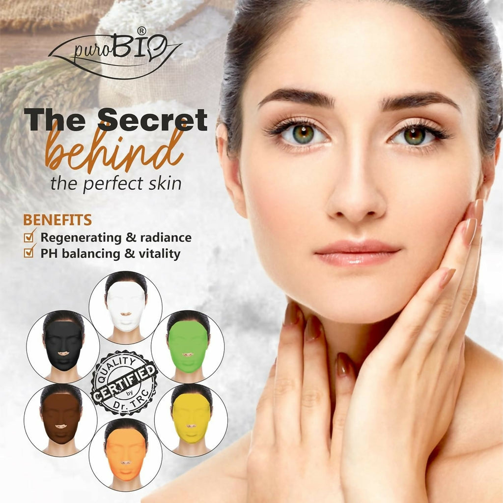 Purobio Algae Peel off Face Mask Whitening Rice Facial Mask | Grocsy