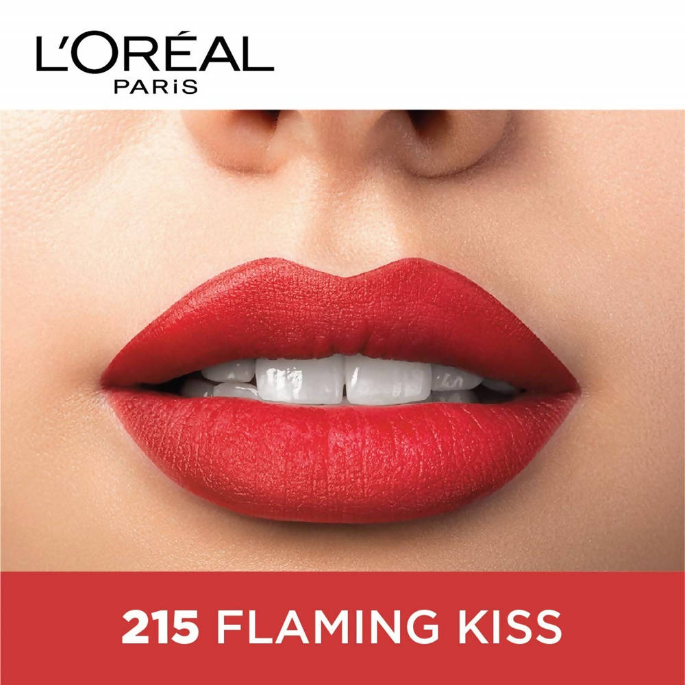 L'Oreal Paris Color Riche Moist Matte Limited Edition Swarovski Lipstick - 215 Flaming Kiss | Grocsy