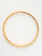 NVR Women's Set of 4 Gold-Polished CZ Stone-Studded Bangles