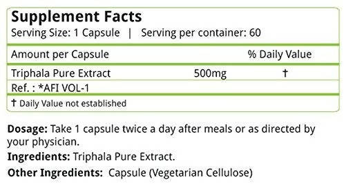 Nature's Velvet Triphala Capsules | Grocsy