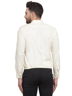 Jainish Men's Cotton Solid Cream Formal Shirt's ( SF 361Cream ) | Grocsy