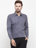 Jainish Men's Cotton Solid Grey Formal Shirt's ( SF 361Grey ) | Grocsy