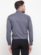 Jainish Men's Cotton Solid Grey Formal Shirt's ( SF 361Grey ) | Grocsy