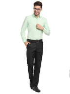 Jainish Men's Cotton Solid Light Green Formal Shirt's ( SF 361Light-Green ) | Grocsy