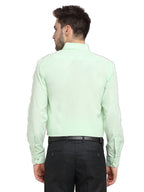 Jainish Men's Cotton Solid Light Green Formal Shirt's ( SF 361Light-Green ) | Grocsy