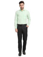 Jainish Men's Cotton Solid Light Green Formal Shirt's ( SF 361Light-Green ) | Grocsy
