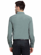 Jainish Men's Cotton Solid Pista Green Formal Shirt's ( SF 361Pista ) | Grocsy