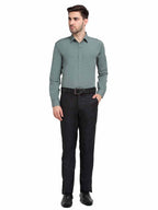 Jainish Men's Cotton Solid Pista Green Formal Shirt's ( SF 361Pista ) | Grocsy