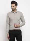 Jainish Men's Cotton Solid Steel Grey Formal Shirt's ( SF 361Steel-Grey ) | Grocsy