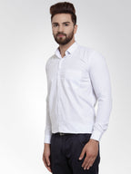Jainish Men's Cotton Solid White Formal Shirt's ( SF 361White ) | Grocsy