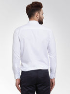 Jainish Men's Cotton Solid White Formal Shirt's ( SF 361White ) | Grocsy