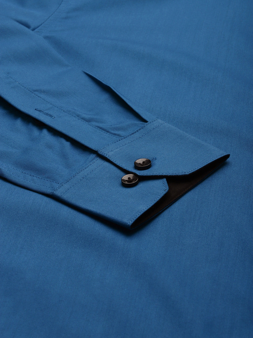 Jainish Pecock Green Formal Shirt with black detailing ( SF 411Peacock ) | Grocsy