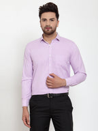 Jainish Light-Purple Formal Shirt with white detailing ( SF 419Light-Purple ) | Grocsy