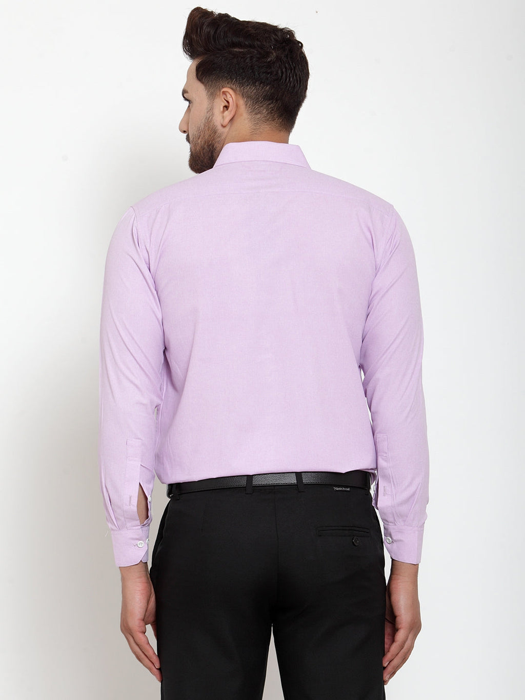 Jainish Light-Purple Formal Shirt with white detailing ( SF 419Light-Purple ) | Grocsy