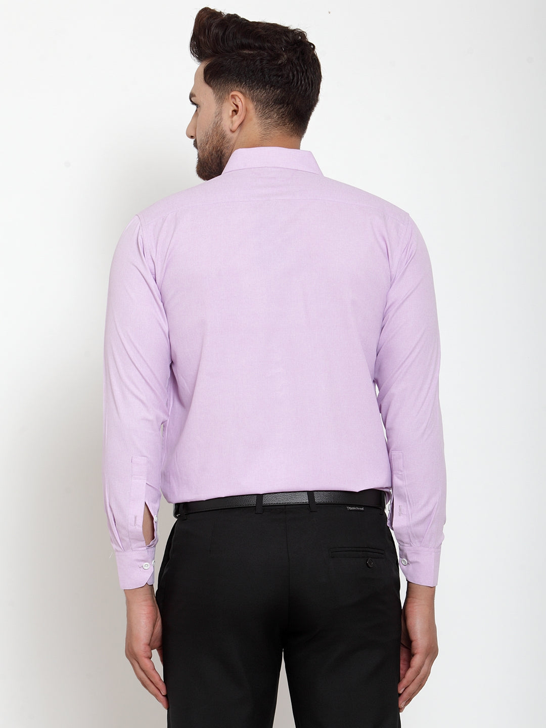 Jainish Light-Purple Formal Shirt with white detailing ( SF 419Light-Purple ) | Grocsy