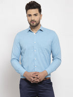Jainish Pista Green Formal Shirt with white detailing ( SF 419Pista ) | Grocsy