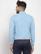 Jainish Pista Green Formal Shirt with white detailing ( SF 419Pista ) | Grocsy