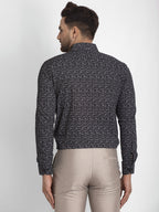 Jainish Black Printed Formal Shirt ( JSF 426Black ) | Grocsy