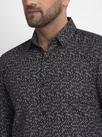 Jainish Black Printed Formal Shirt ( JSF 426Black ) | Grocsy