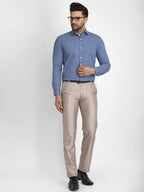Jainish Blue Men's Cotton Printed Formal Shirts ( SF 428Blue ) | Grocsy