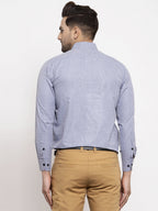 Jainish Grey Men's Cotton Solid Button Down Formal Shirts ( SF 734Light-Grey ) | Grocsy