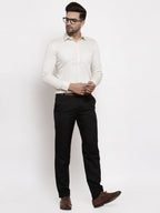 Jainish Cream Men's Cotton Polka Dots Formal Shirts ( SF 736Cream ) | Grocsy