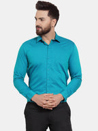 Jainish Green Men's Cotton Polka Dots Formal Shirts ( SF 739Green ) | Grocsy