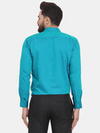 Jainish Green Men's Cotton Polka Dots Formal Shirts ( SF 739Green ) | Grocsy