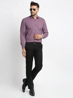 Jainish Magenta Men's Cotton Printed Formal Shirt's ( SF 752Wine ) | Grocsy