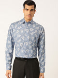 Jainish Blue Men's Cotton Printed Formal Shirt's ( SF 755Sky ) | Grocsy