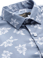 Jainish Blue Men's Cotton Printed Formal Shirt's ( SF 755Sky ) | Grocsy