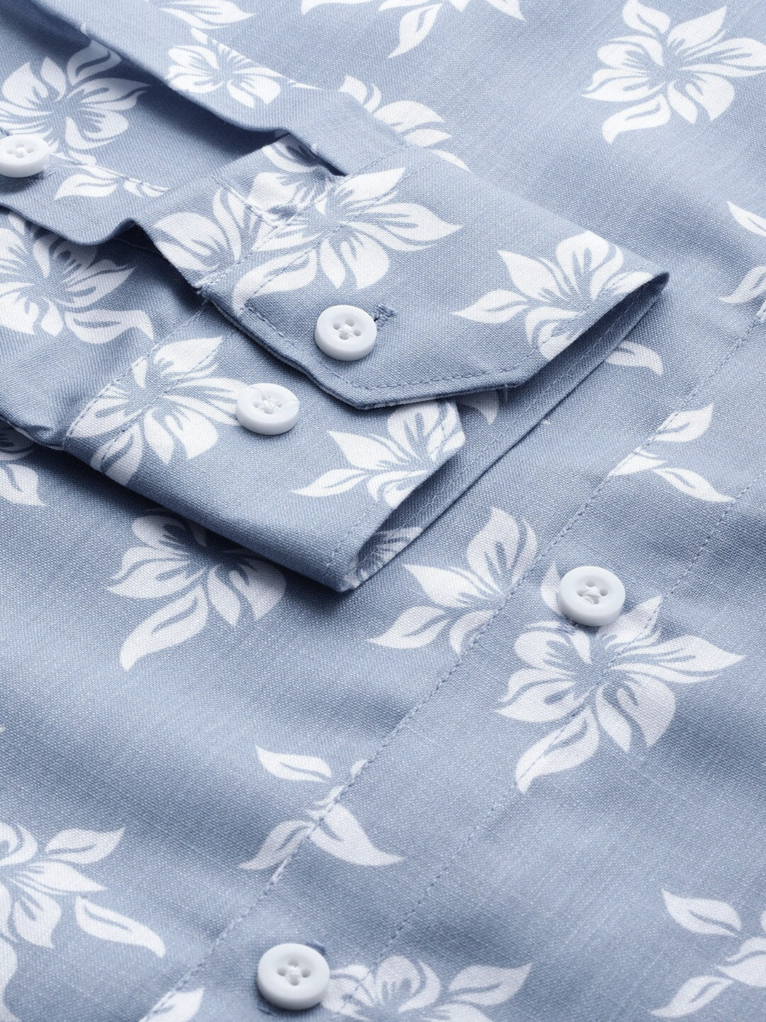 Jainish Blue Men's Cotton Printed Formal Shirt's ( SF 755Sky ) | Grocsy
