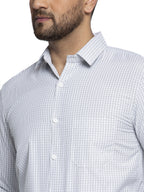 Jainish Black Men's Cotton Checked Formal Shirt's ( SF 758Black ) | Grocsy